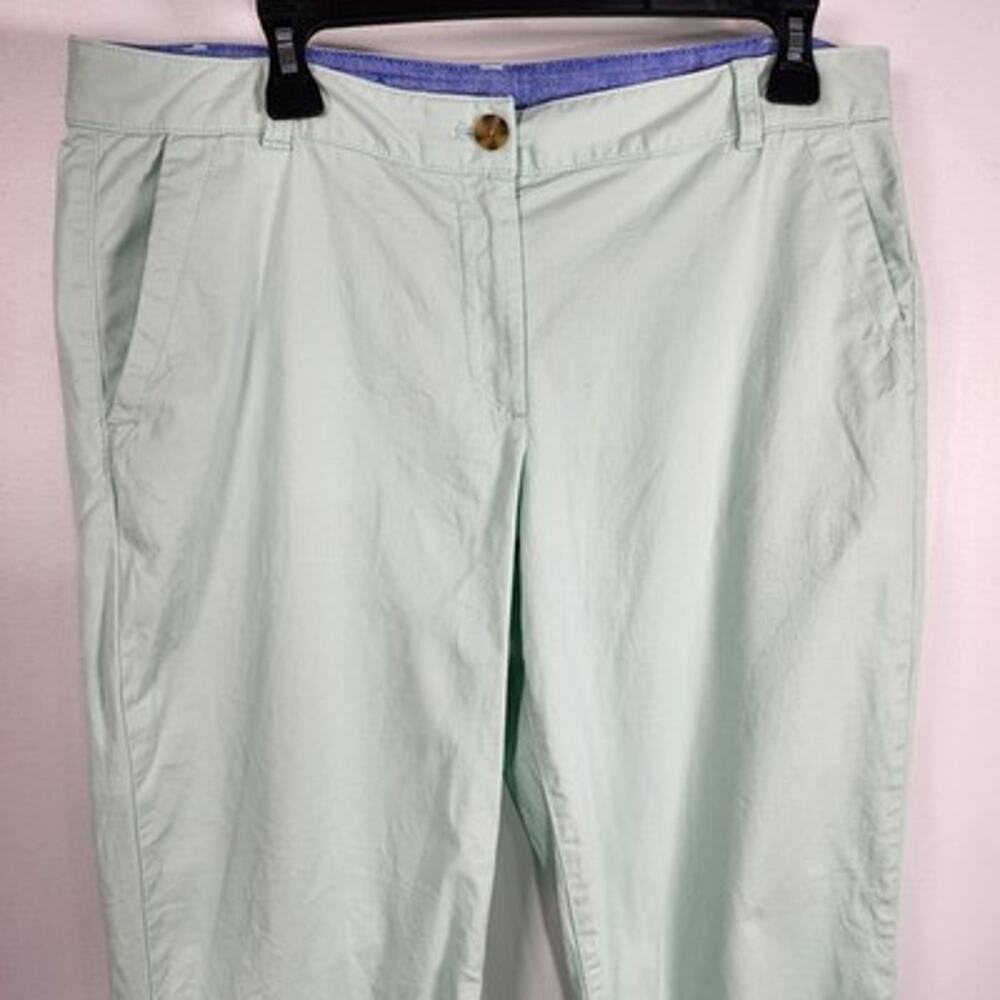 Talbots Womens The Weekend Chino Pants Size 10 Tapered Mint Green Casual Chic - Picture 4 of 8